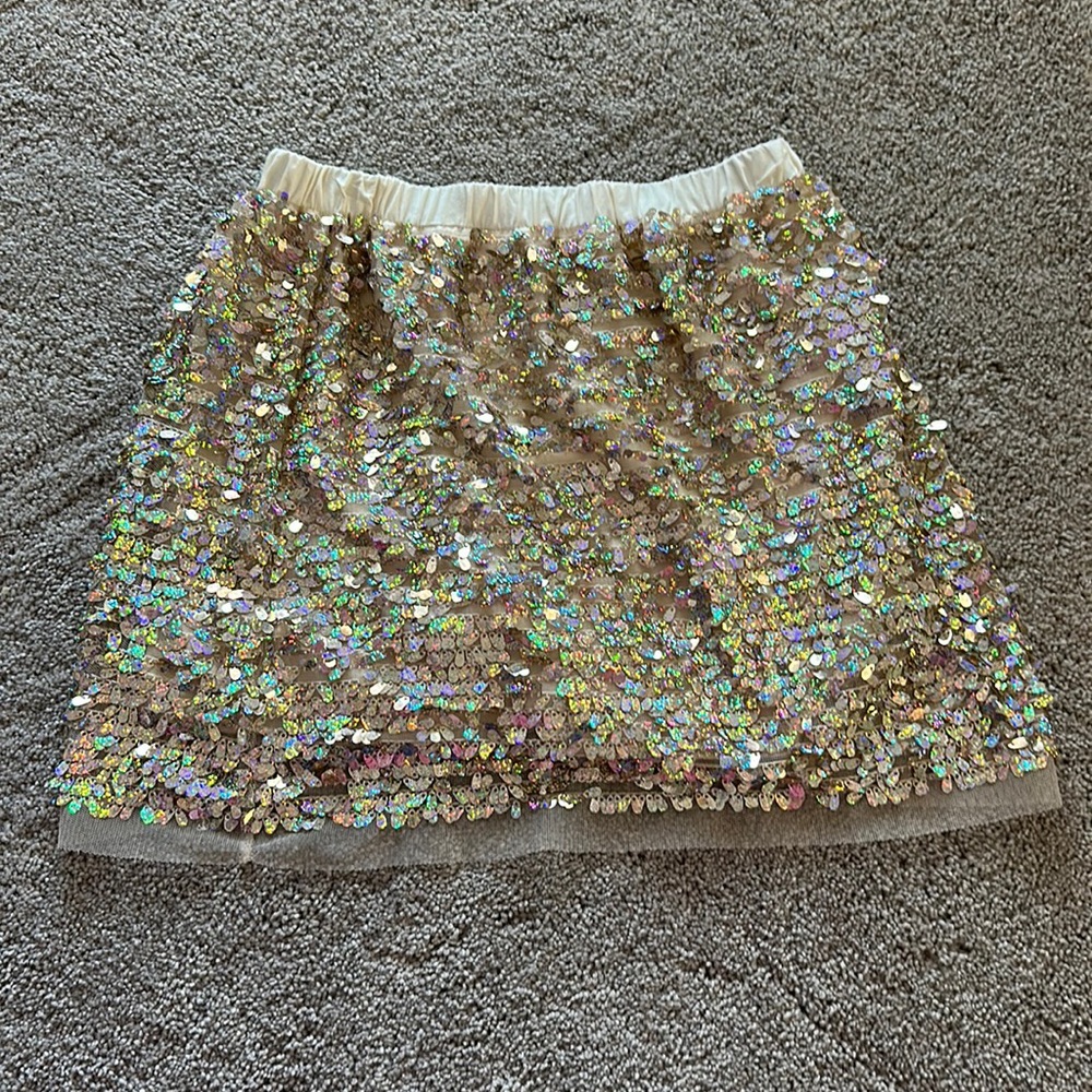 Crewcuts Sparkly Gold Skirt